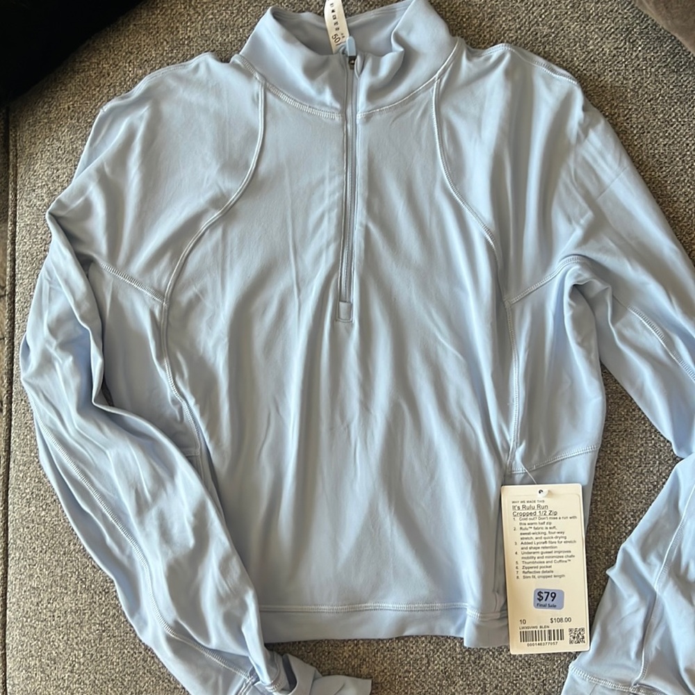 Lululemon Jacket - “It’s Rulu Run Cropped 1/2 Zip”